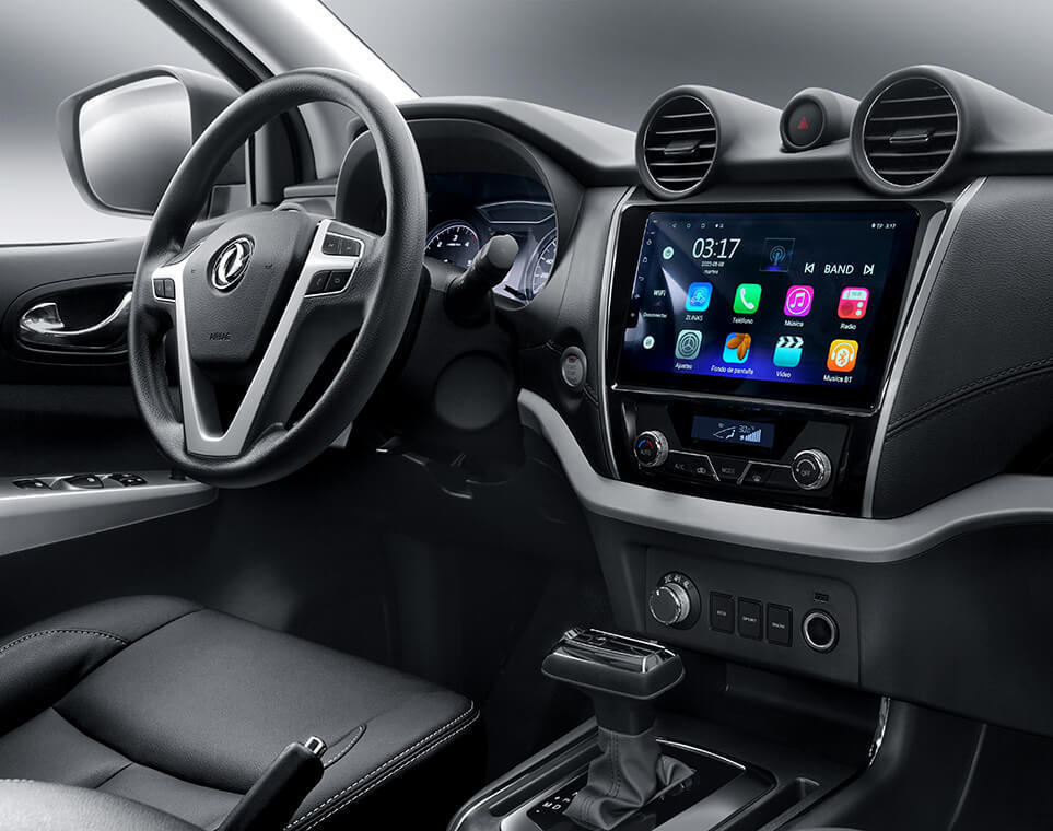Vista interior de SUV DFSK.
